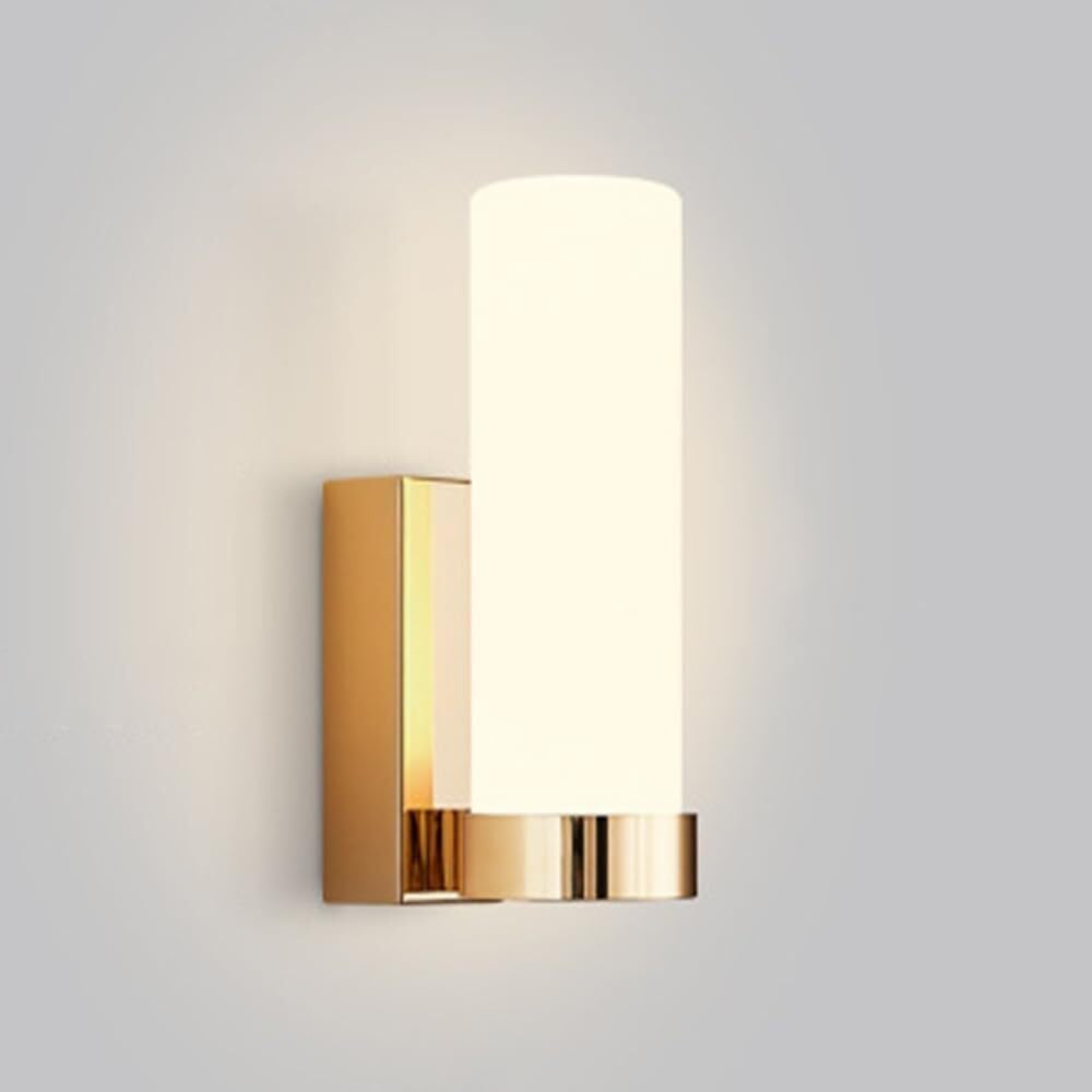Lampada da Parete Moderna in Vetro per Bagno, Illuminazione Interna con Paralume, Elegante Lampada Tubolare per corridoio, Raffinato complemento d'arredo per la casa.