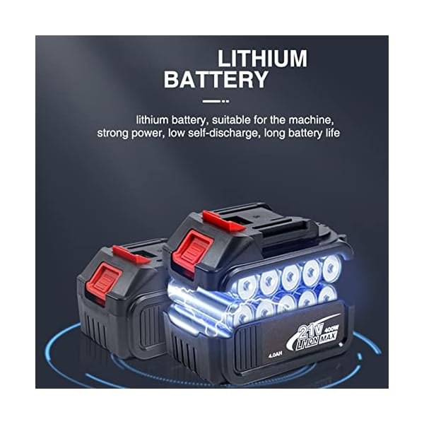 ZHANGTAOLF Mini-Kettensäge, 12-Zoll-bürstenlose Mini-Kabelkettensäge mit 4,0AH-Batterie, 1 Ketten, Handheld kleine… – Bild 6
