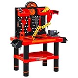 ¡Dele a su aspirante a máster del bricolaje la emoción de jugar con un banco de trabajo imaginario con este set de taller de juguete para niños! No solo brindará diversión sin fin a los niños, sino que también será un gran juguete para desarrollar la coordinación mano/ojo.¡Lleve este divertido y creativo juego de banco de trabajo a casa y mantenga a su hijo ocupado y divertido!