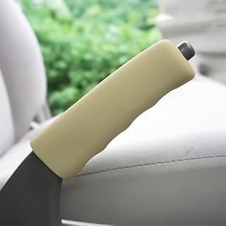 Handbreak - Handbrake Cover - Silicone Handbrake Cover - Color - Beige - by - SAcar