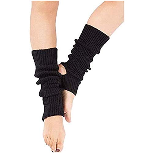 Zomiee Yoga-Socken für Frauen, Mädchen, Workout-Socken, ohne Zehenpartie, für Training, Tanzen, Stulpen Einheitsgröße Schwarz Cover