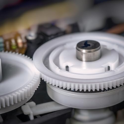 QUARKZMAN 20 Stück Plastikzahnräder 11 Zähne Plastikmotorzahnrad Modell 112A Reduktionsgetriebe für RC Auto Modell DIY Roboter (Weiß, Modul 0.5)