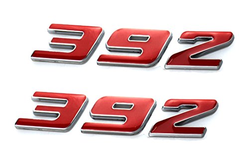 Image of Aimoll 2pcs 392 Emblem, Badge Decal 3D Logo for 392 (Red)