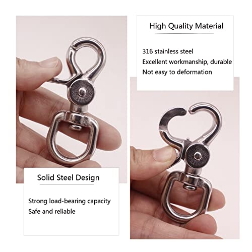 Lobster Clasp - 2Pcs Trigger Snap Hooks Heavy Duty Quality 316 Steel, Strong And Durable Wide Applicability Of The Swivel Clasp, Perfect For Bag Straps, Pet Leashes #TOP2