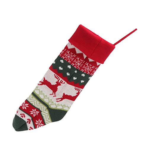 Meia de Natal de malha Meias decorativas de Natal para crianças Saco de presente decorativo Decoraçã