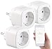 Produktbild Luminea Home Control WiFi Steckdosen: 3er-Set WLAN-Steckdosen, Amazon Alexa & Google Assistant komp., 16 A (Smart Home Steckdosen, WLAN Steckdose Elesion, Steckdosenleiste)