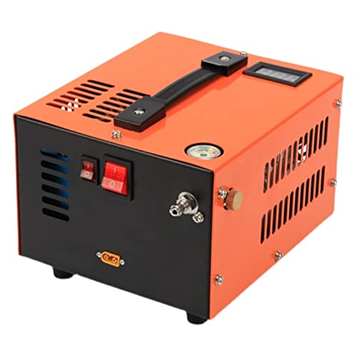 12V Vehicle High-pressure Air Pump 30mpa Electric Air Compressor Air Compressor Cylinder Air,DIY Tools(Rojo)