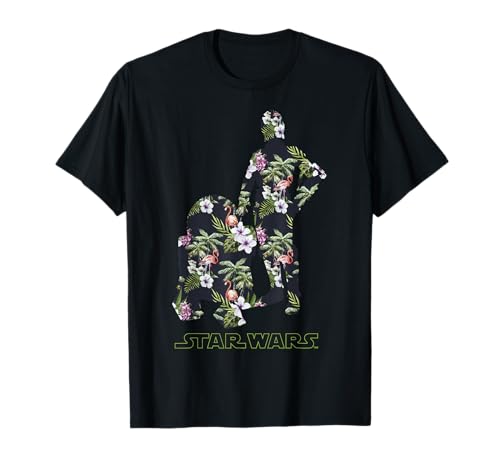 T-shirt Star Wars Droid en coton premium imprimé silhouette