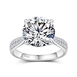Elio Passero 0.5CT Moissanite Engagement Rings for Women,Women's halo Engagement Moissanite Promise...