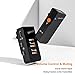 COMICA Vimo C2 Wireless Lavalier Microphone, 2.4G Dual Transmitter Noise Cancellation, 8HR 656FT Wireless Mic for YouTube Video Recording Online Class Live-Stream Vlog on Camera Smartphone PC