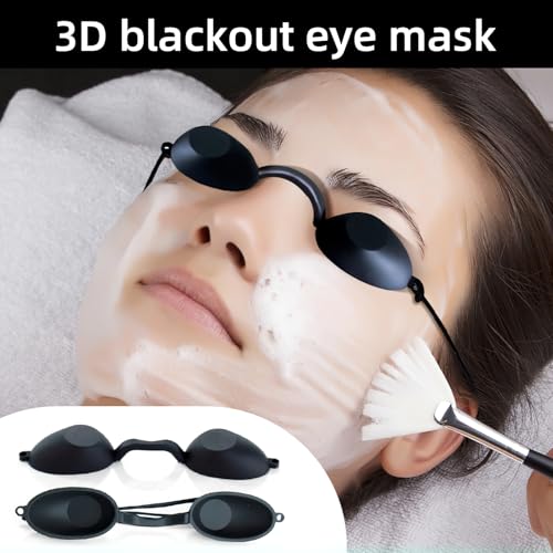 HFMYGS Solarium Brille, Rotlicht Brille, Schutzbrille Rotlichtlampe, Uv Schutzbrille, Augenschutz Infrarot Led, Verstellbar, Geeignet für SchöNheitsbehandlungen und BräUnungsschutz Im Freien