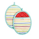 Fiesta Tropical Stripe Pot Holder Set, 8'x10', Multi-Colored