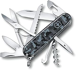 Victorinox Taschenmesser Huntsman (15 Funktionen, grosse Klinge, Korkenzieher, Schere) Navy camouflage