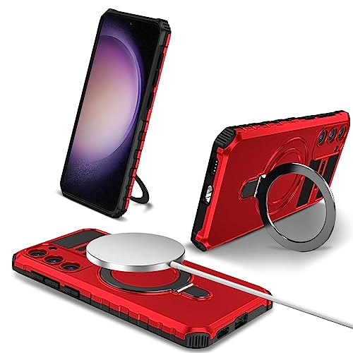 Coque Samsung S23 avec support magnétique pour voiture et streaming