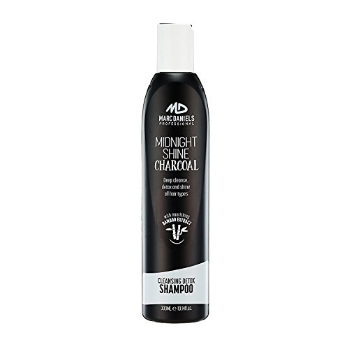 Charcoal Clarifying Shampoo - Sulfate Free – Vegan Friendly with Bamboo Extract Detoxifying for All Hair Types - Color Treated, Oily, Frizzy – for Women & Men by MARC DANIELS Professional