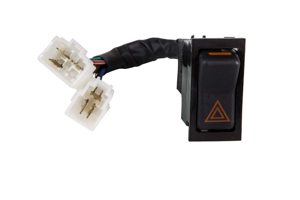 UNO Minda SW-0357F Hazard Warning Switch -with Wire New Model (2 Coupler)-image-12