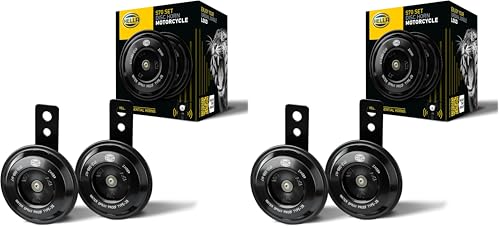Bocina Hella Essential Horn S70 con potente sonido doble de 108dB en color negro