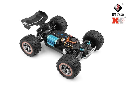 WLtoys 184008 1/18 2.4G RC Cars 3 in 1 Brushless Motor and ESC 4WD Off-Road Car 60Km/H High Speed Racing Toys for Young People(184008 1B)