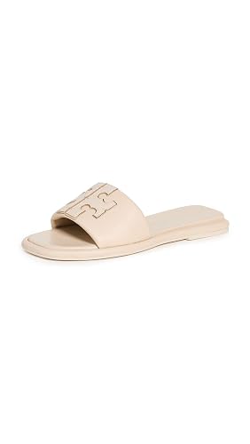 Tory Burch Women's Double T Sport Slides - 7.5 - Dulce De Leche/Gold