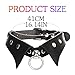 Urieo Gothic Leather Choker, Black Collar Choker Necklaces for Women