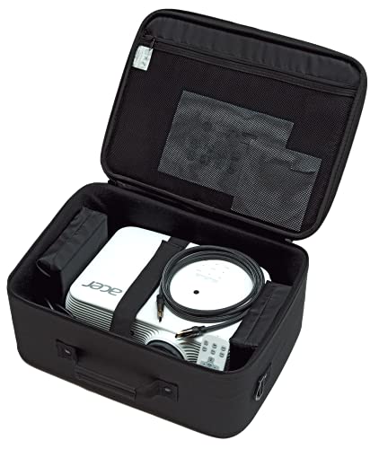 celexon Beamertasche Economy - 32x23x10 cm - Hartschalenrahmen - wasserabweisend & abwaschbar - 100% Polyester - schwarz