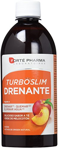 Forté Pharma Iberica Turboslim Drenante Complemento Alimenticio Sabor Melocotón - 500 Ml