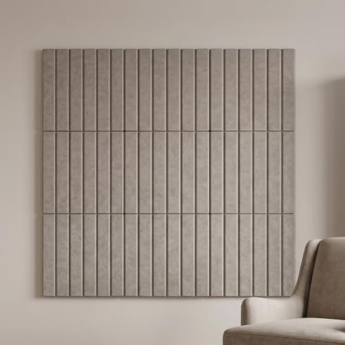 Toyvian Self Adhesive Felt Bulletin Board Tiles with Noise Reduction and Warping Resistant Features 6pcs 12 Inch Beige Sound Absorbing Wall Art for Classroom and Office Wall Decoration - Image 5