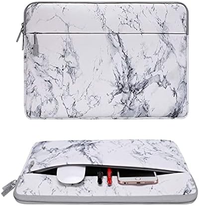 MOSISO Laptop Sleeve Compatible with MacBook Air 13 inch M2 M1 2018-2023 A2681 A2337 A2179 A1932/Pro 13 M2 M1 A2686 A2338 A2251 A2289 A2159 2016-2023, Canvas Horizontal Painting Marble Carrying Bag