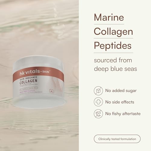 Image of hk vitals Marine Collagen Supplements Powder (Mixed Fruit, 100g) & Sipper Bottle (Grey, 300ml) Combo Pack | With Vitamin C & E | For Healthy Skin, Hair & Nails