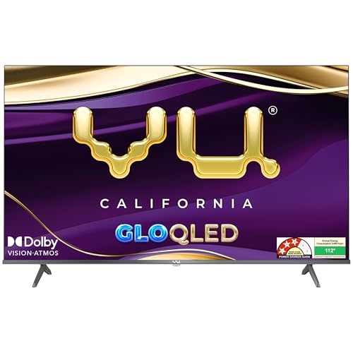 VU 108cm (43 inches) GloQLED Series 4K QLED Smart Google TV 43GLOQLED25