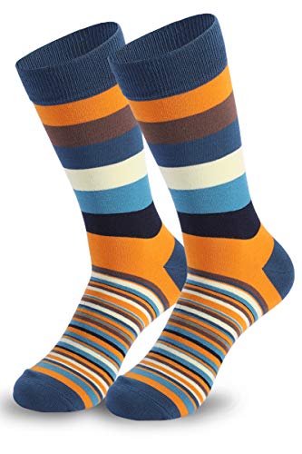 Image of HHX YONLEE Dress Socks 5 /6 /10 Pairs Crew Argyle Colorful Cotton Novelty Casual Happy Fun
