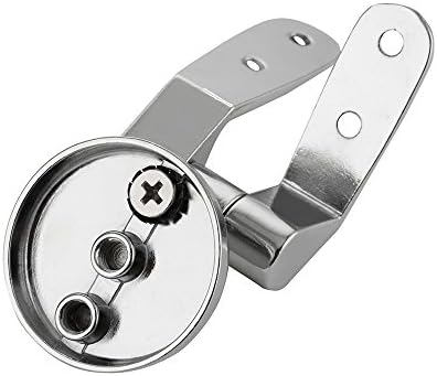 Zinc Alloy Toilet Seat Replacement Hinge Fittings Chrome Finished Toilet Seat Fittings and Fixtures for Most Wooden Resin Toilet Seats