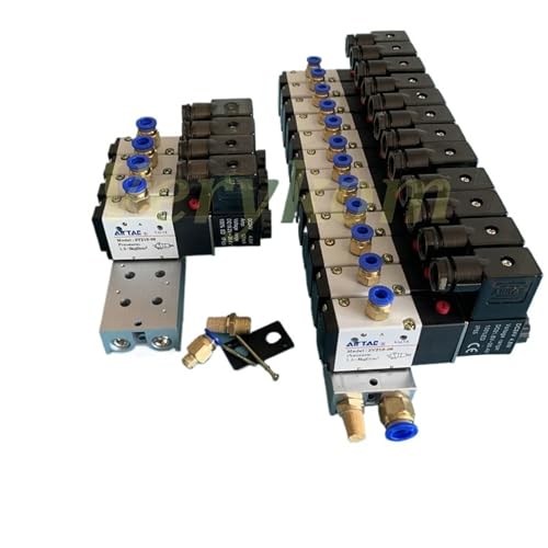 Manifold d'électrovanne 3V210-08 pour contrôle de vérins pneumatiques - 8
