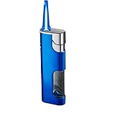 Mini Torch Cigar Lighter, Refillable Butane Lighter with Gas Window, Blue Fire Jet Flame Cigarette...