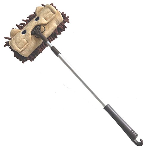 Xifando Mini Microfiber Chenille Cartoon Flat Dust Mop for Children,Detachable,360