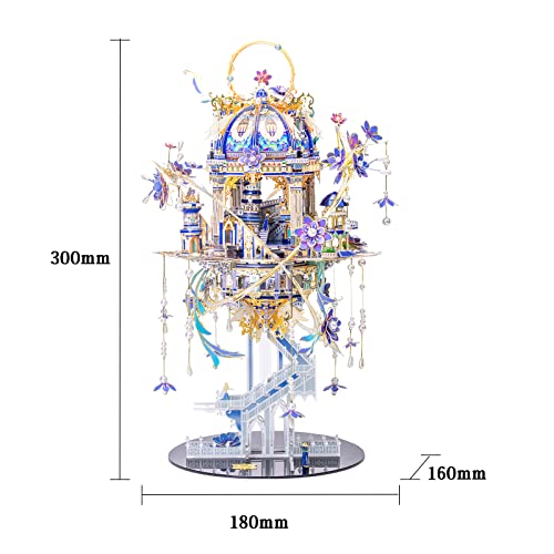 Mu 3D Metal Puzzle For Adult Romeo And Juliet, Elf Palace Model Kits Miniatur Building, Brain Teaser Love Gift Home Decor, 331Pcs #TOP1