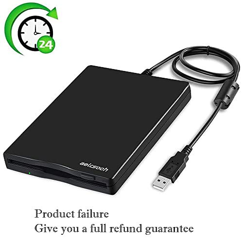Aelrsoch 3.5" External Floppy Disk Reader Drive Portable 1.44Mb Fdd For Pc Windows 98/Me/2000/Xp/Vista/Windows 7/8/10 #TOP6