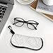 Zgfdijisdi Topographic Map White Sunglass 7.1 L ×3.1 W Organizer Bag Fashion Eyeglass Portable Pouch Storage Bag Case Protect Zipper Pouch with Hooks Men Women