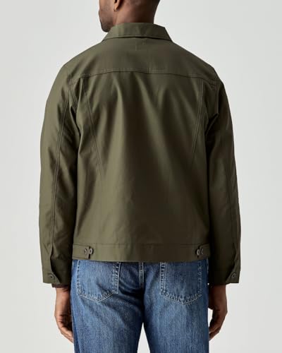 Image of Huckberry Flint and Tinder Dry Wax Trucker Jacket, Unlined Mens Lightweight Cotton Jacket
