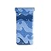 HUSSRITY Eyeglasses Case Abstract Waves Sunglasses Pouch Soft PU Leather Squeeze Top Eyeglass Holder Portable Glasses Case For Women Men