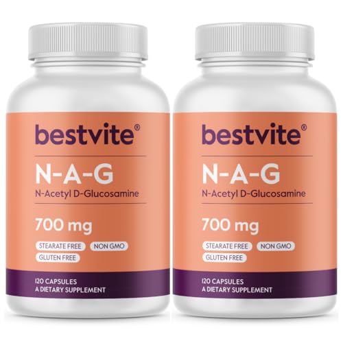 BESTVITE N-Acetyl Glucosamine (N-A-G) 700mg (240 Capsules)(120 x 2)