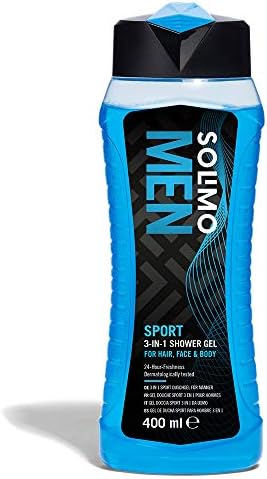 Amazon Brand - Solimo Men 3-in-1 - Mixed pack of 6 (6 bottles x 400 ml)