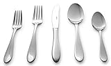Culina Lorena 20pcs Flatware for 4, 18/10 Stainless Steel Silverware Mirror Finish