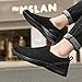 TIFMXWI Non Slip Work Shoes for Men Kitchen Chef Food Service Shoe Restaurant Hospital Fashion Casual Comfort Working Footwear（10） Black