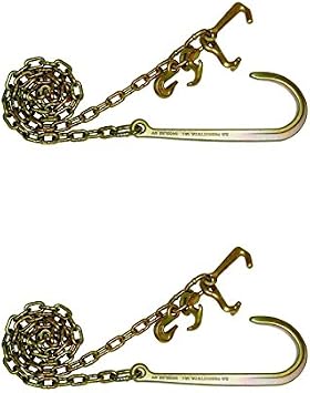 N711-6LUG8, 8 Chain, Grab, R, T, Mini J Hook Wrecker Tow Truck, Grade 70 Pair
