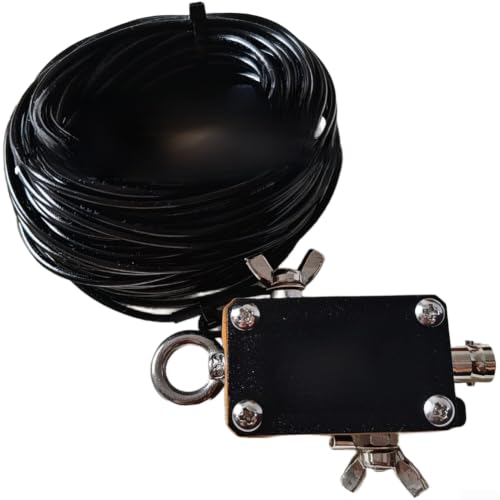 Antena de radio HF portátil de onda corta 1-30 MHz con cable largo A25 PE