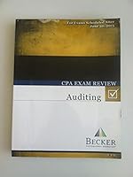 Becker CPA Exam Review Auditing V 1.1 B0151Y7JW6 Book Cover