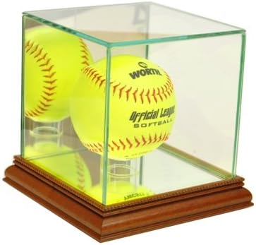 Perfect Cases SFBL-W Softball Display Case, Walnut