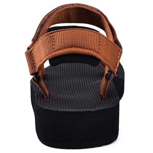 Image of WateLves Womens-Sport-Sandals Hiking Sandals with-Arch-Support Webbing-Outdoor-Beach-Water-Sandals for Travel-Walking-Trekking-Camping