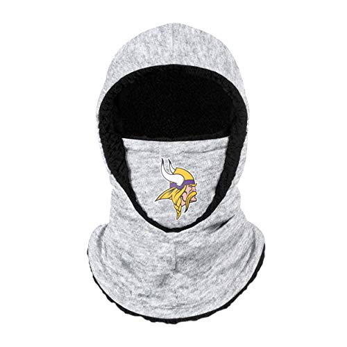 FOCO Minnesota Vikings NFL Heather Grey Big Logo Hooded...